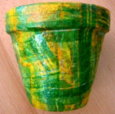 kvetináč kockovaný