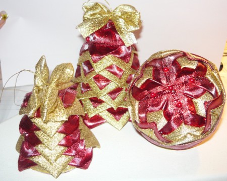 TRIO červeno-zlaté